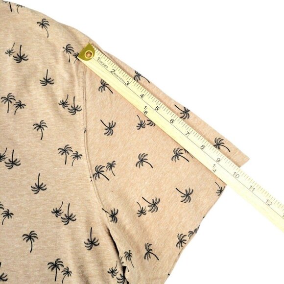 Men's XXL Old Navy Soft-Washed T-Shirt -Trendy Brown Hawaiian Palm Tree Design - Picture 11 of 12